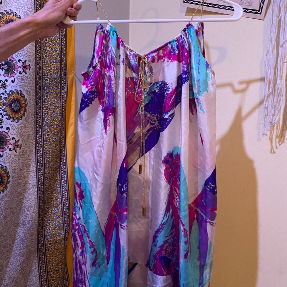 Colorful Abstract Women's Dress - Picture 9 of 14